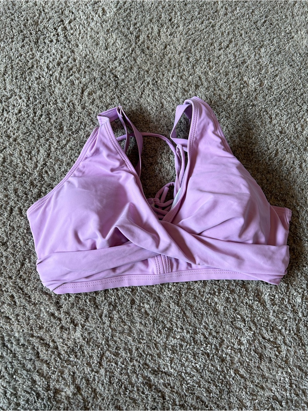 Lavender Strappy Bikini Top - Women's Swim